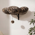 PurrWall leopar desenli duvara monte kedi yatağı